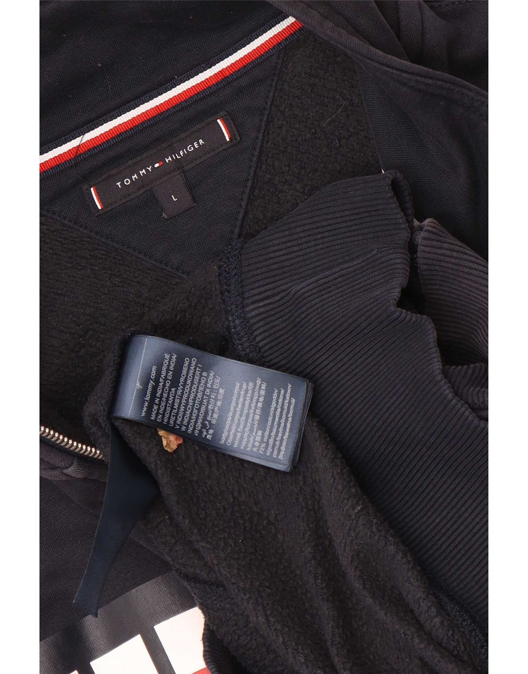 Tommy Hilfiger Mens Tracksuit Top Jacket Large Navy Blue Colourblock