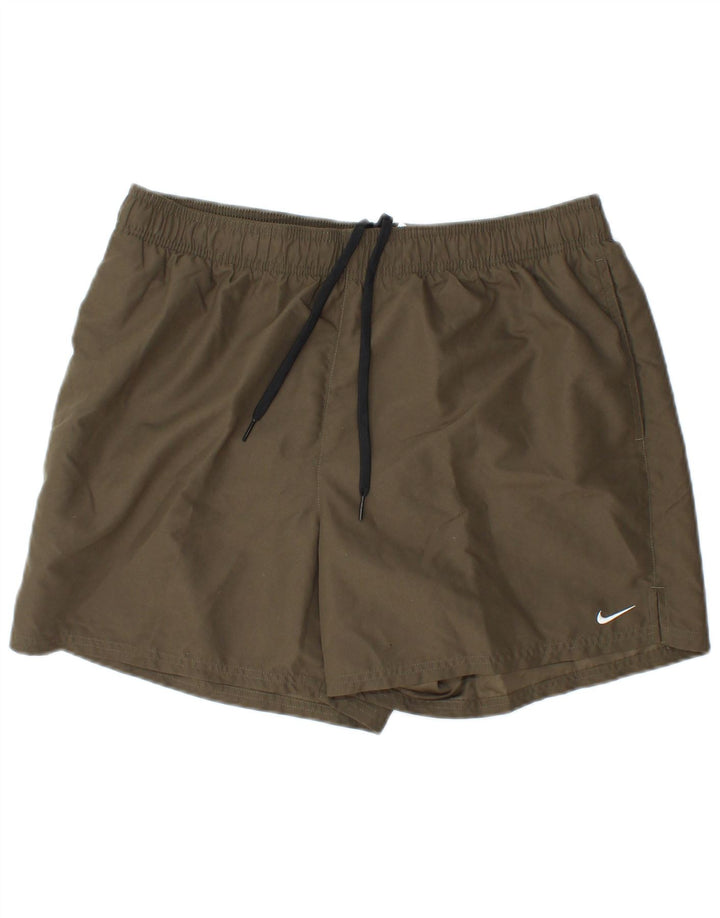 NIKE Herren Sportshorts XL Khaki Polyester