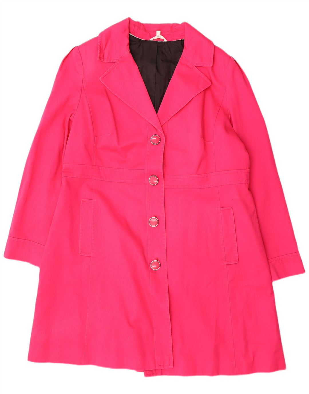 Marks & Spencer Womens Trench Coat UK 20 2XL Pink Cotton