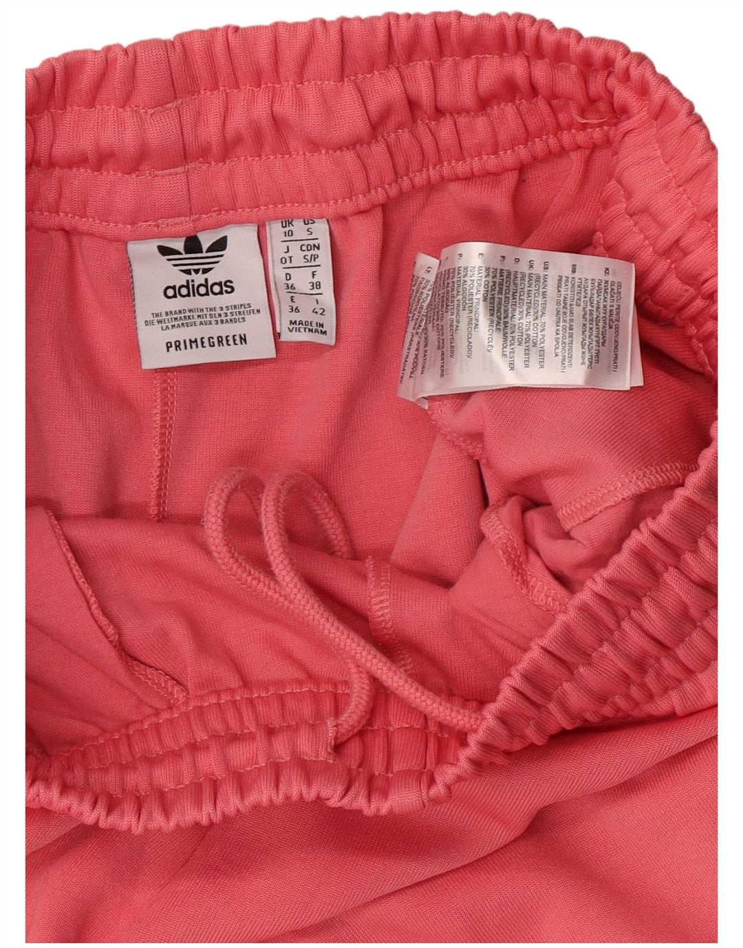 Adidas Womens Tracksuit Trousers Joggers UK 10 Small  Pink Polyester