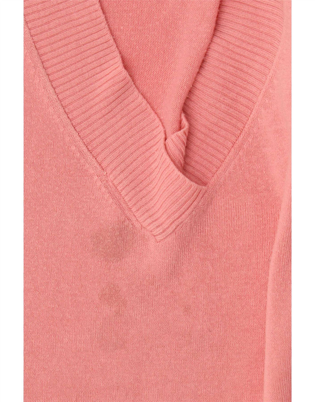 Marks & Spencer Womens Oversized V-Neck Jumper Sweater UK 16 Large Pink