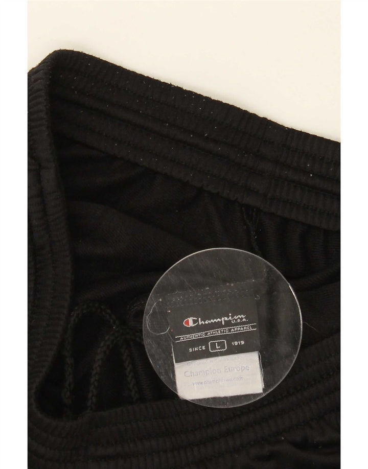 Champion Pantalon de survêtement pour homme Large Noir Polyester