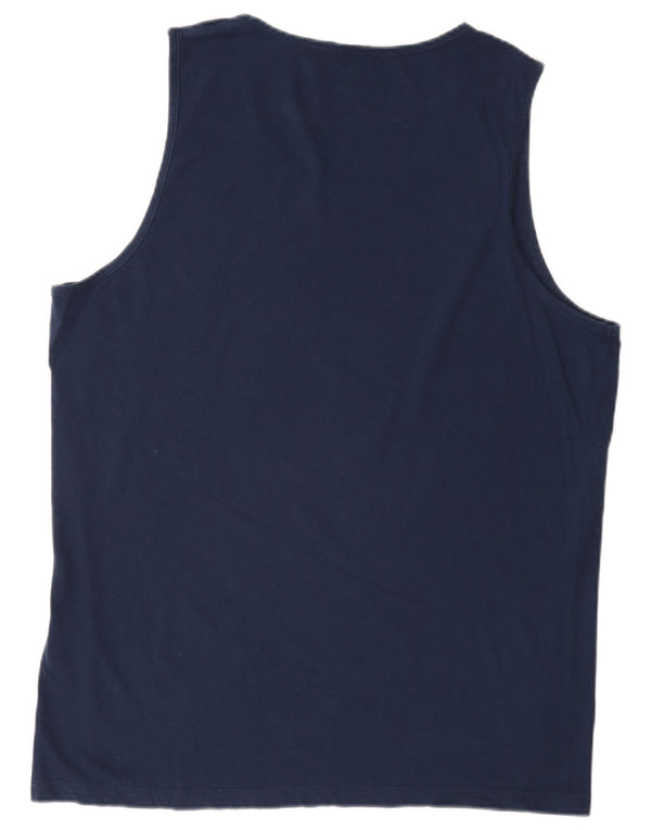 Carrera Homme Débardeur Large Bleu Marine Coton