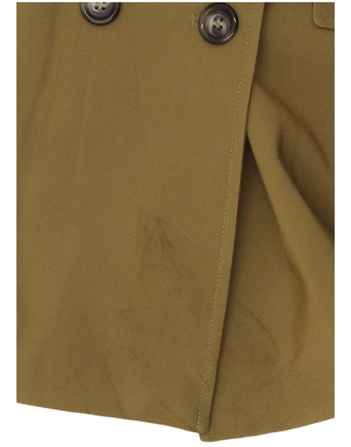 Anna Molinari Womens Double Breasted Blazer Jacket UK 10 Small Khaki