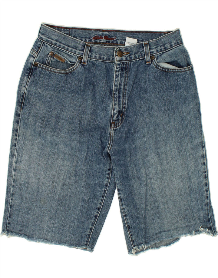 EDDIE BAUER Womens Denim Shorts US 12 Large W30  Blue Cotton Vintage Eddie Bauer and Second-Hand Eddie Bauer from Messina Hembry 