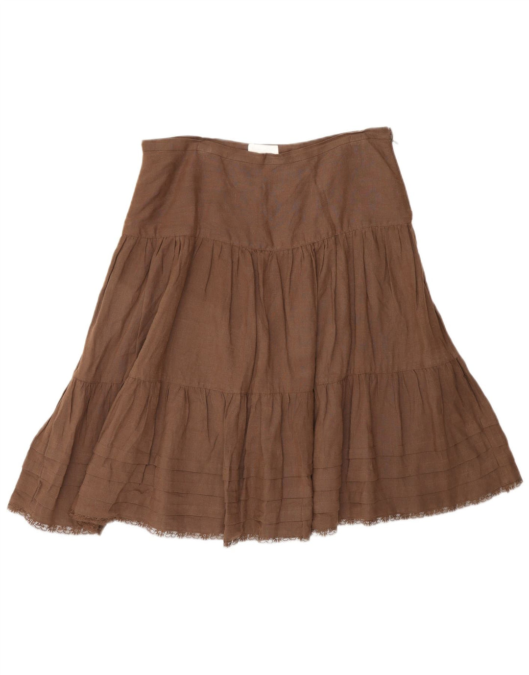 Ženska višestruka suknja Massimo Dutti W30 srednje smeđe platno