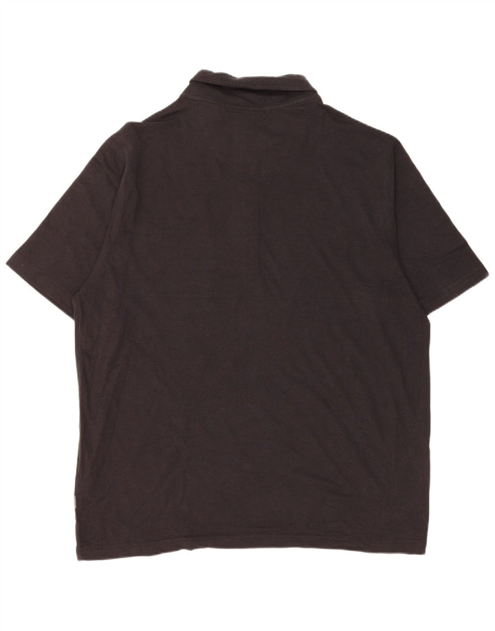 Polo da uomo Eddie Bauer XL in cotone nero