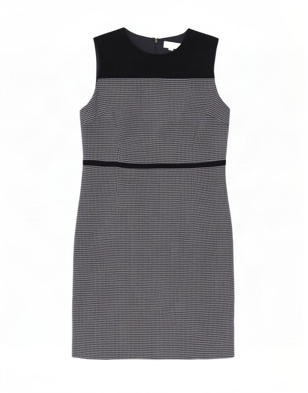 Hobbs Womens Sleeveless Sheath Dress UK 18 XL Black Check Polyester