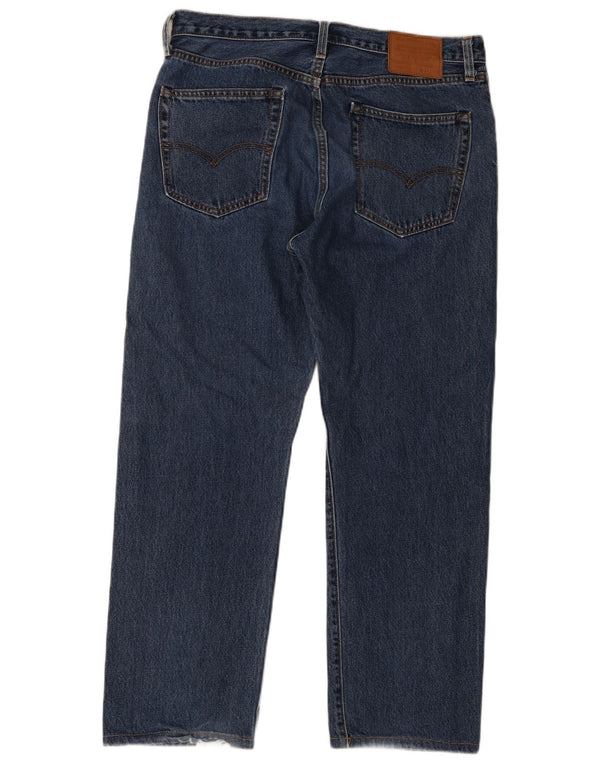 Мужские прямые джинсы Levi's 551 W34 L29 синие, хлопок