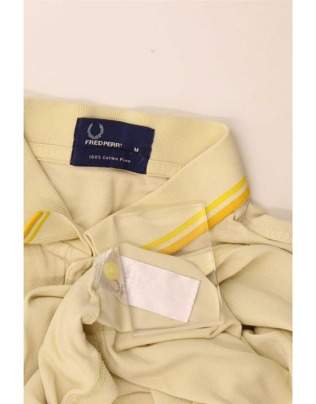 Fred Perry Herre poloshirt Medium gul bomuld
