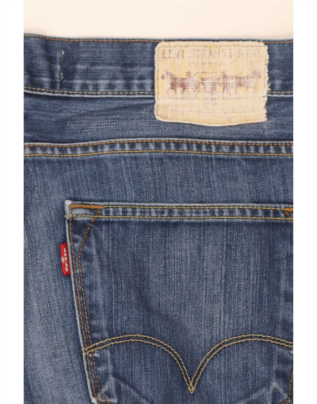 Levi's Herre 506 almindelige denimshorts W34 Large Blue Cotton