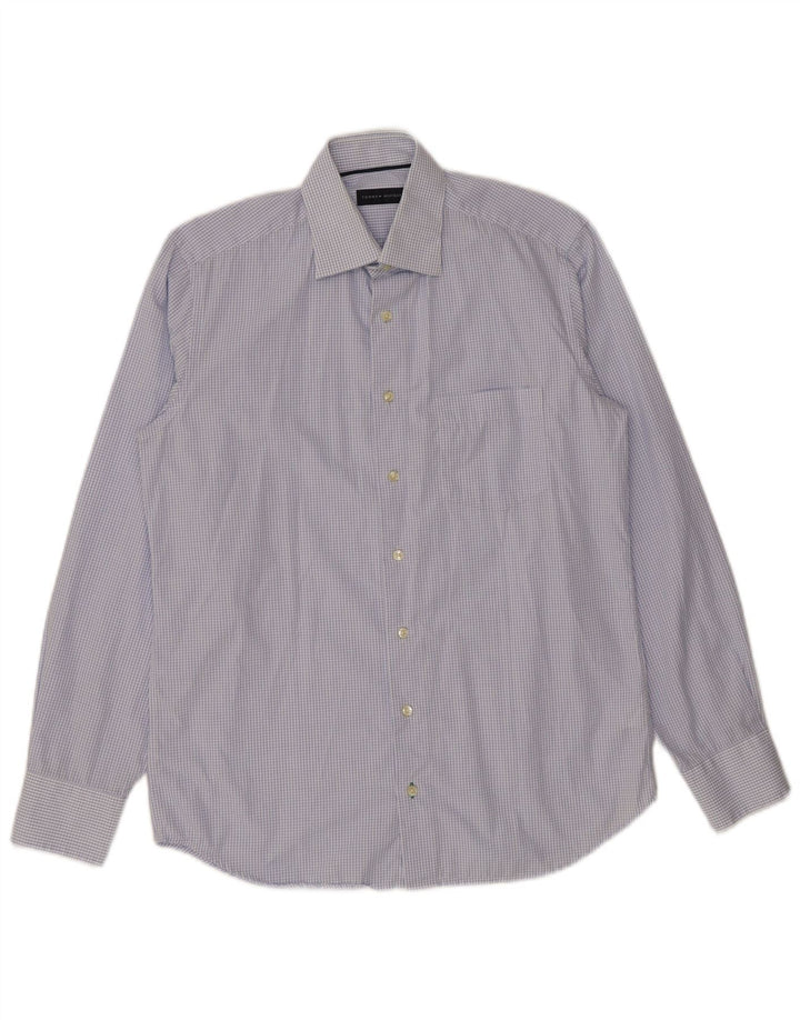 Tommy Hilfiger Herreskjorte Str. 38 15 Medium Blå Ternet Bomuld