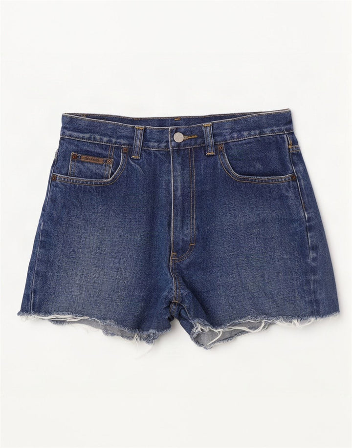 Shorts jeans feminino Calvin Klein W30 algodão azul médio