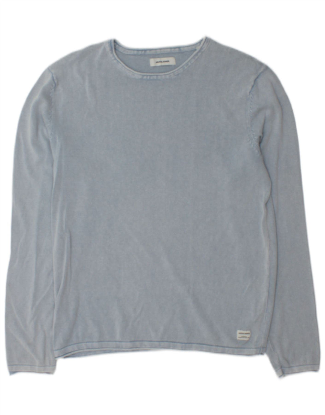 Jack & Jones Maglione da uomo con scollo a barca in cotone blu medio