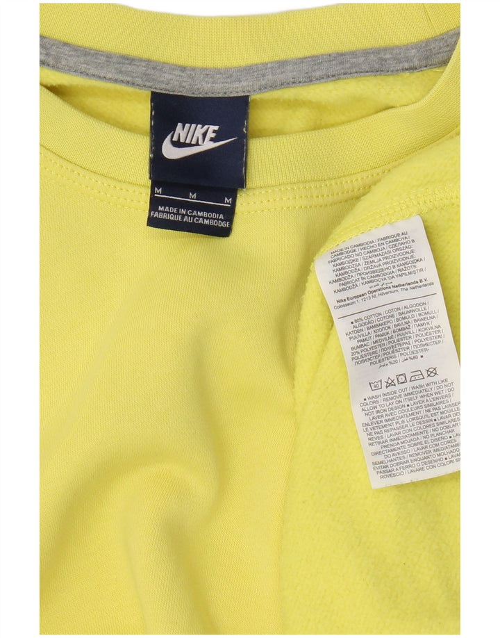Męska bluza dresowa Nike, średnia żółta bawełna