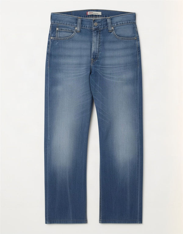 Levi's Mens 506 Standard Fit egyenes farmer W33 L29 kék pamut