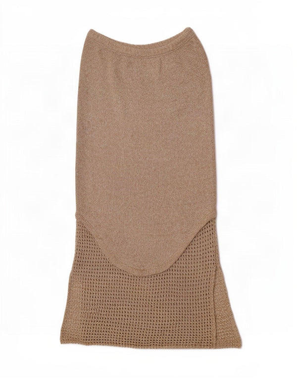 Roisin McCarthy Damen-Strick-Maxirock, mittelgroß, W30, beige Baumwolle
