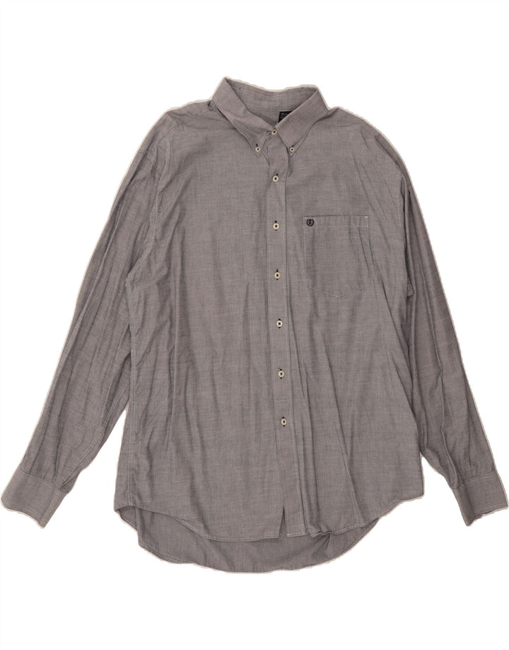 IZOD Mens Shirt XL Grey Cotton Vintage Izod and Second-Hand Izod from Messina Hembry 