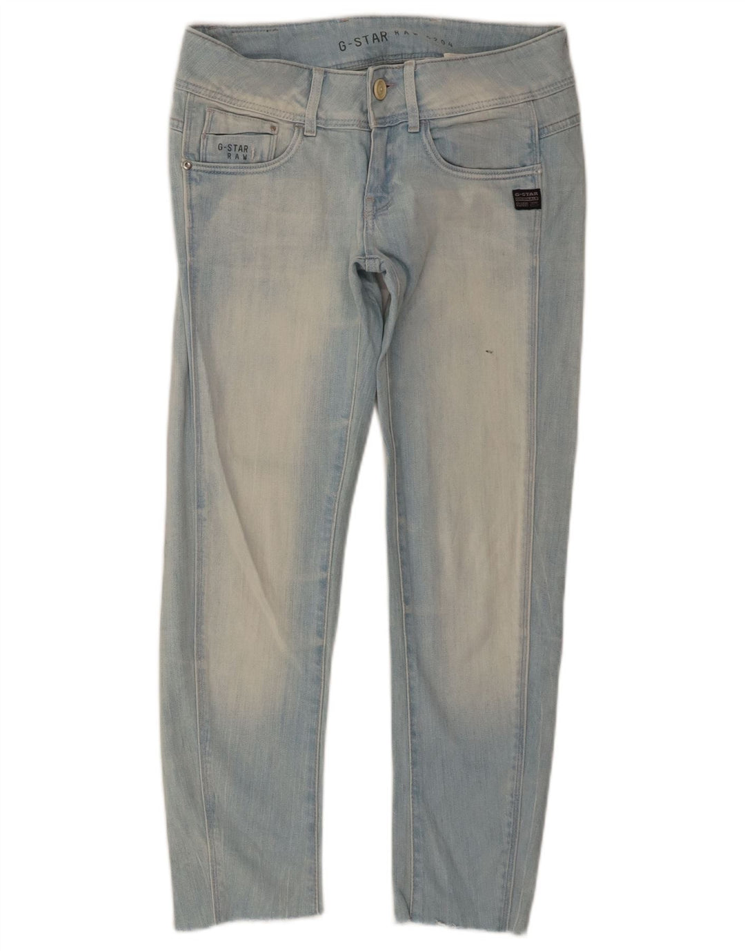 G-STAR Damen Slim Jeans W26 L25 Blaue Baumwolle