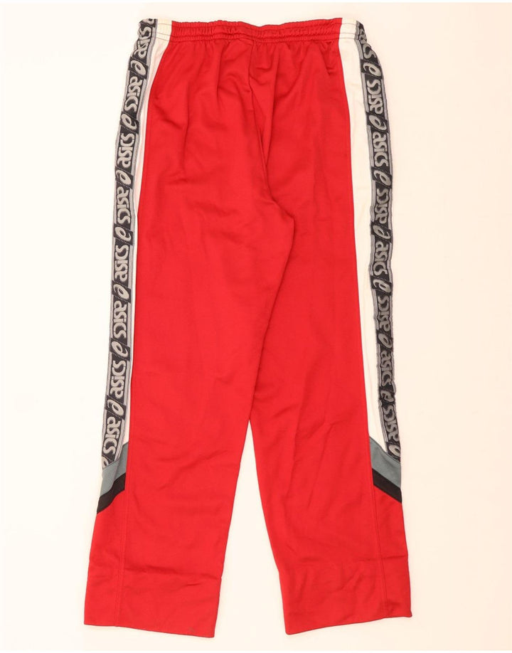 Asics Mens Graphic Tracksuit Trousers IT 56 XL Red Colourblock Polyamide