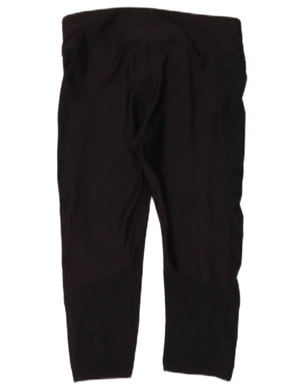 Under Armour Γυναικεία Heat Gear Capri leggings UK 12 Medium Black Polyester