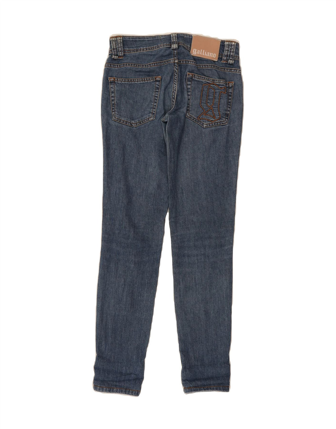 GALLIANO Womens Skinny Jeans W28 L30 Blue Vintage Galliano and Second-Hand Galliano from Messina Hembry 