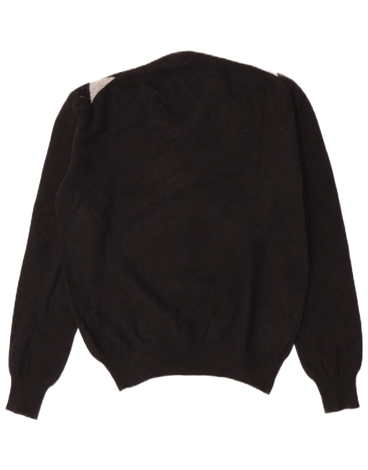 Kappa Herre V-hals sweater Medium Sort Argyle/Diamond