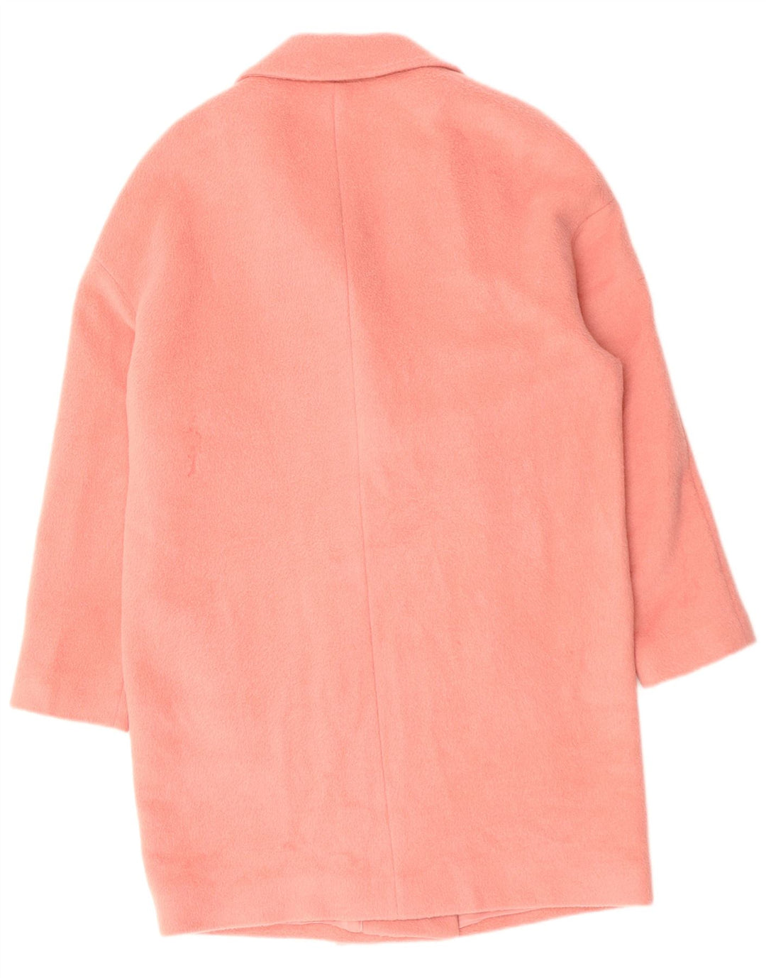 MINT VELVET Womens Oversized Open Overcoat UK 14 Large Pink Wool