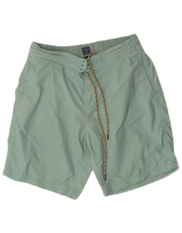 Fat Face Mens Swimming Shorts Medium Green Cotton