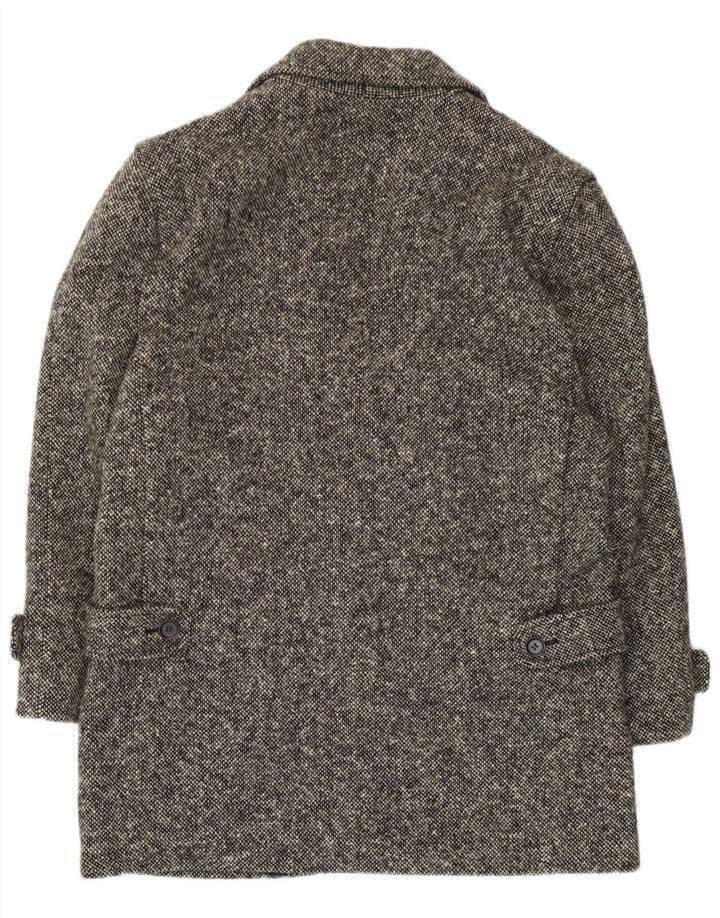 Sobretudo feminino vintage UK 14 cinza médio