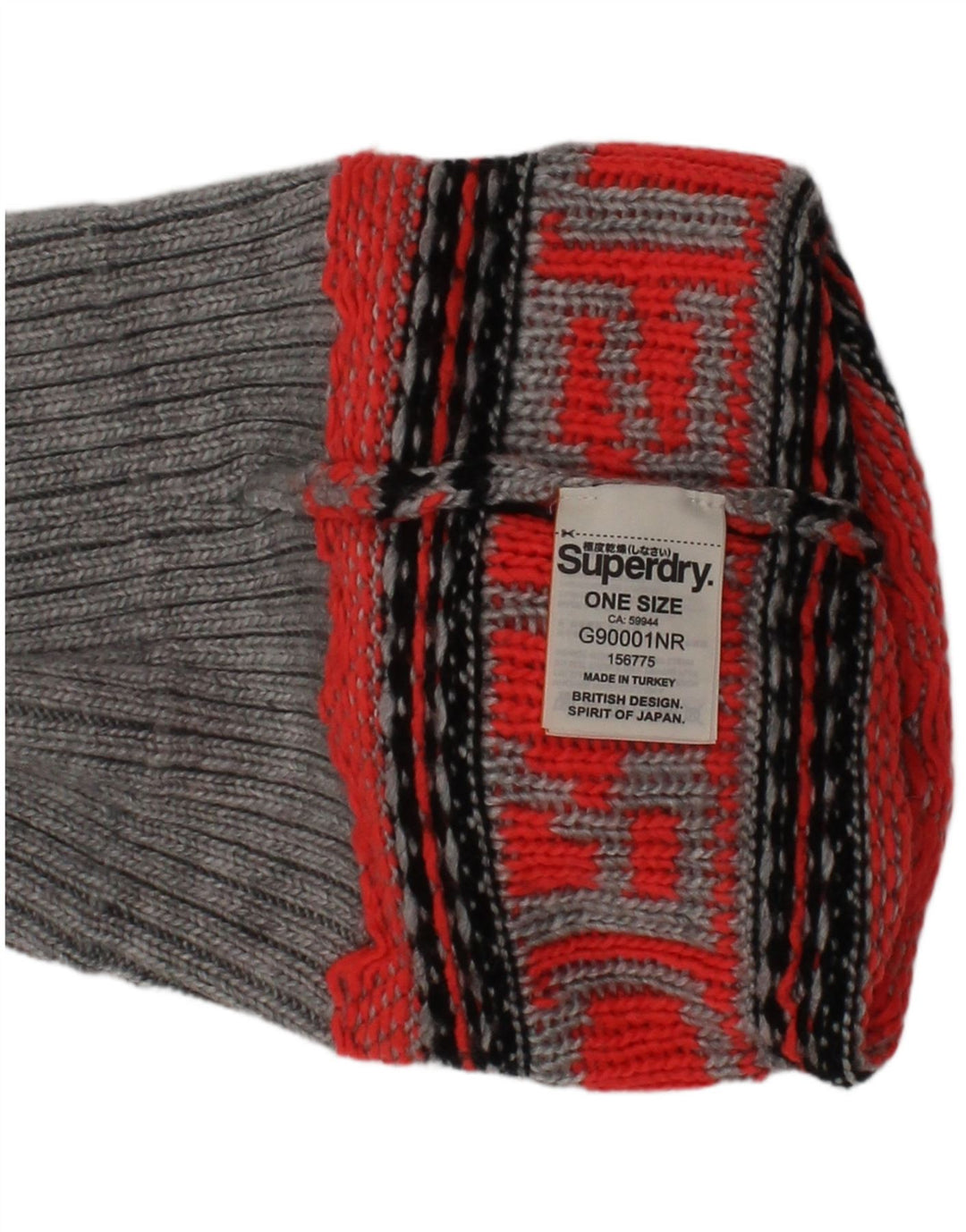 SUPERDRY Womens Graphic Bobble Hat One Size Multicoloured Geometric Winter