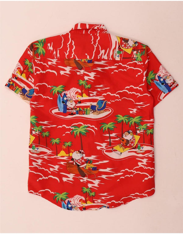 Cămașă cu mânecă scurtă Lowes Boys cu model abstract 11-12 ani roșu hawaian
