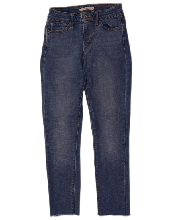 Levi's Girls 711 Skinny Jeans 11-12 anni W26 L27 Cotone blu