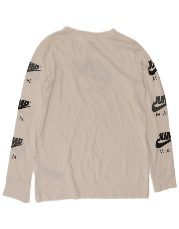 Jordan Boys Regular Graphic Top Langærmet 12-13 Years Large White Sports