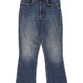 Zara Jean court bootcut pour femme EU 38 Small W28 L25 Bleu