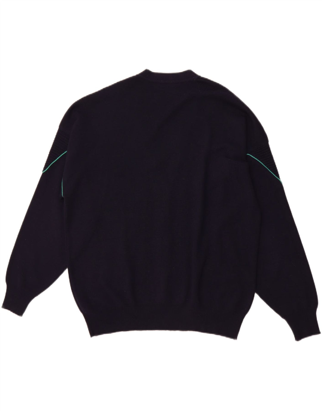 IL GRANCHIO Herre cardigan sweater Stor marineblå uld