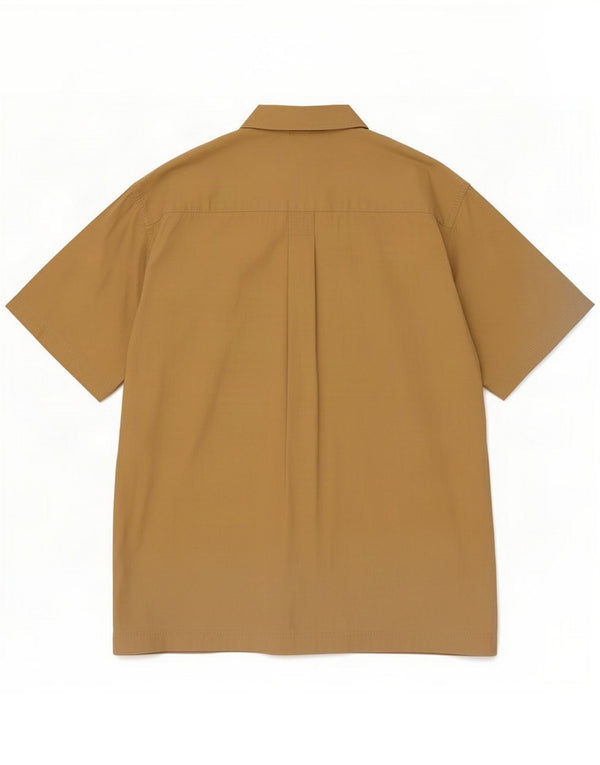 Timberland Camisa de manga corta para hombre Large Beige Cotton