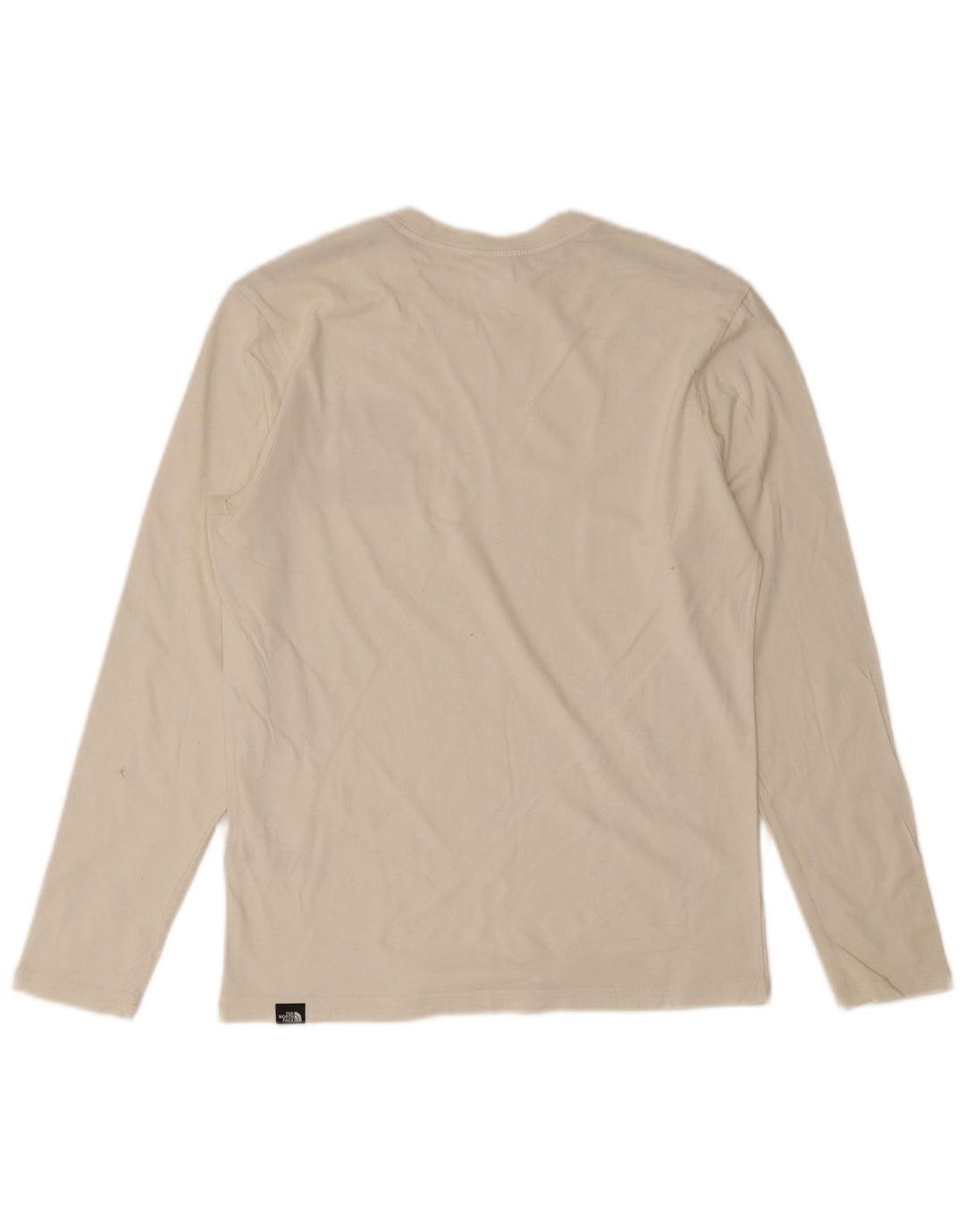 The North Face Mens Top Long Sleeve Small White Cotton