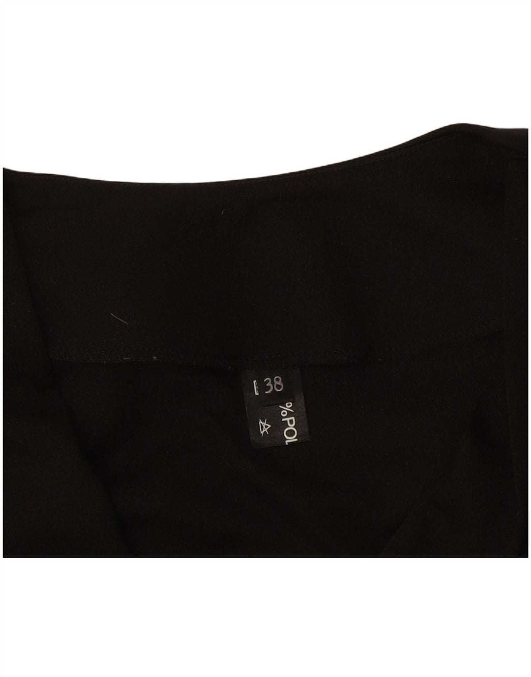 Vintage Womens Long Sleeve Blouse Top IT 38 XS Black Polyester