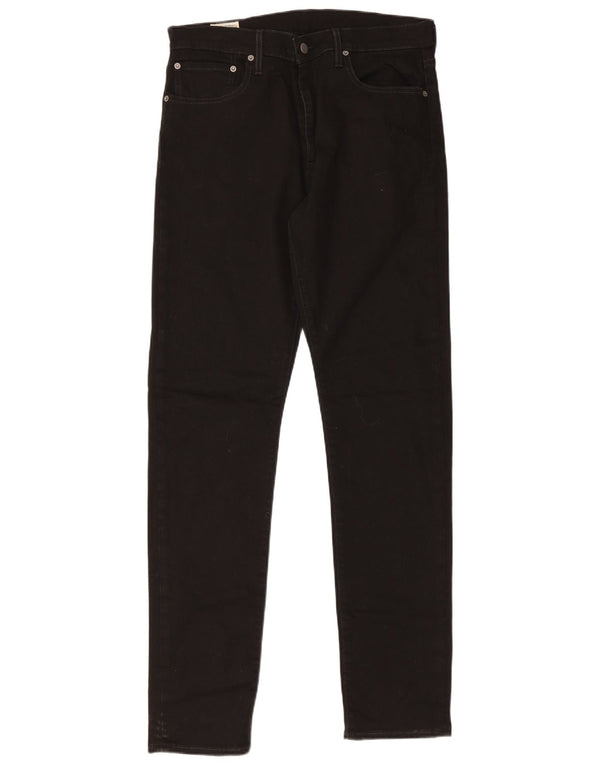 Мужские прямые джинсы Levi's 512 Slim Fit W34 L34, черный хлопок