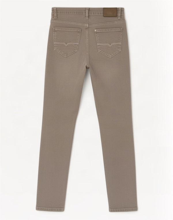 Pantaloni Guess Slim Casual Bambina 13-14 Anni W28 L30 Cotone Grigio