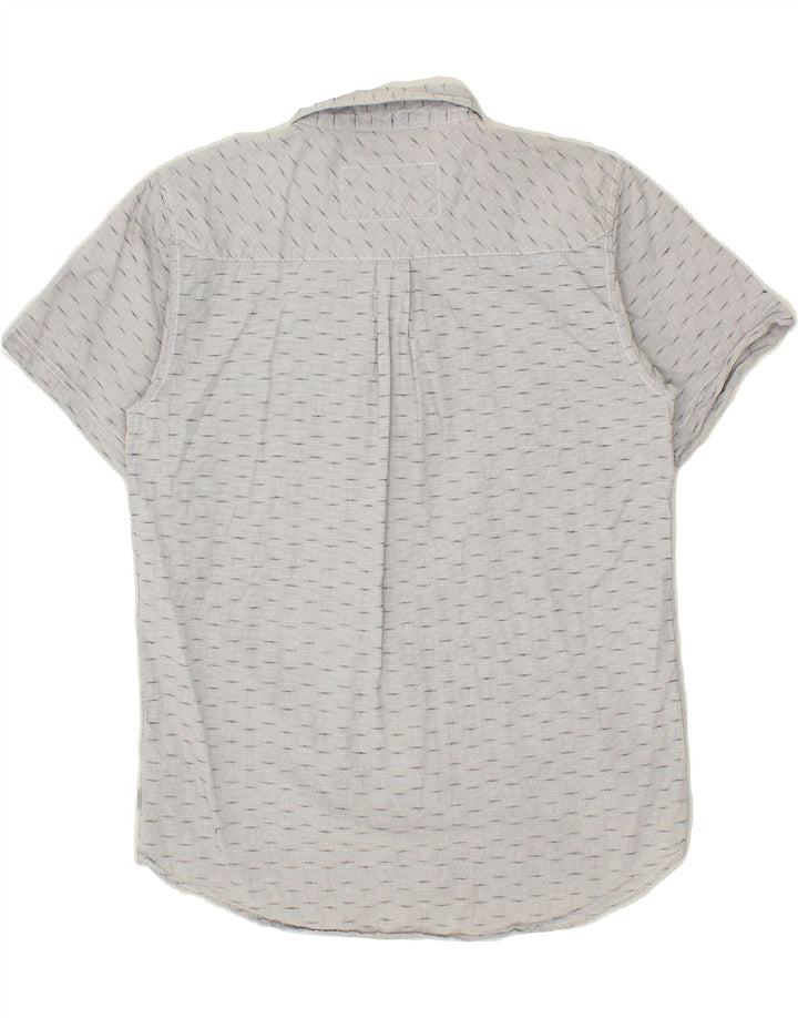 SALTROCK Mens Short Sleeve Shirt Medium Grey Pinstripe Vintage Saltrock and Second-Hand Saltrock from Messina Hembry 