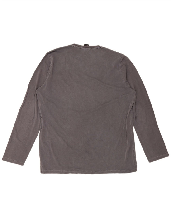 Scorpion Bay Mens Graphic Top Long Sleeve 2XL Grey Cotton