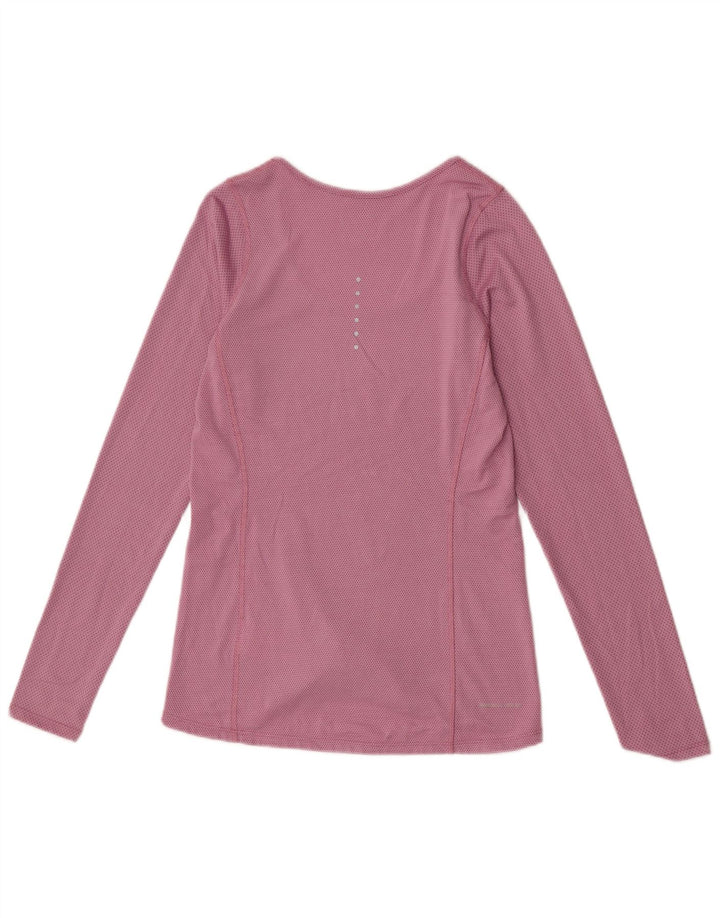 Nike Damen Top Langarm UK 6 XS Rosa Polyester