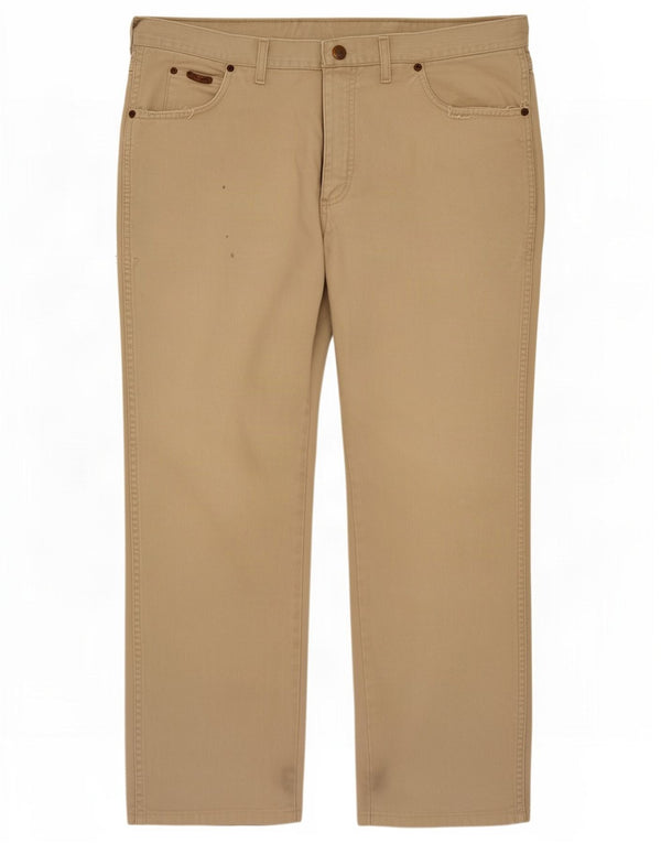 Джинсы мужские прямые Wrangler W36 L29 бежевые