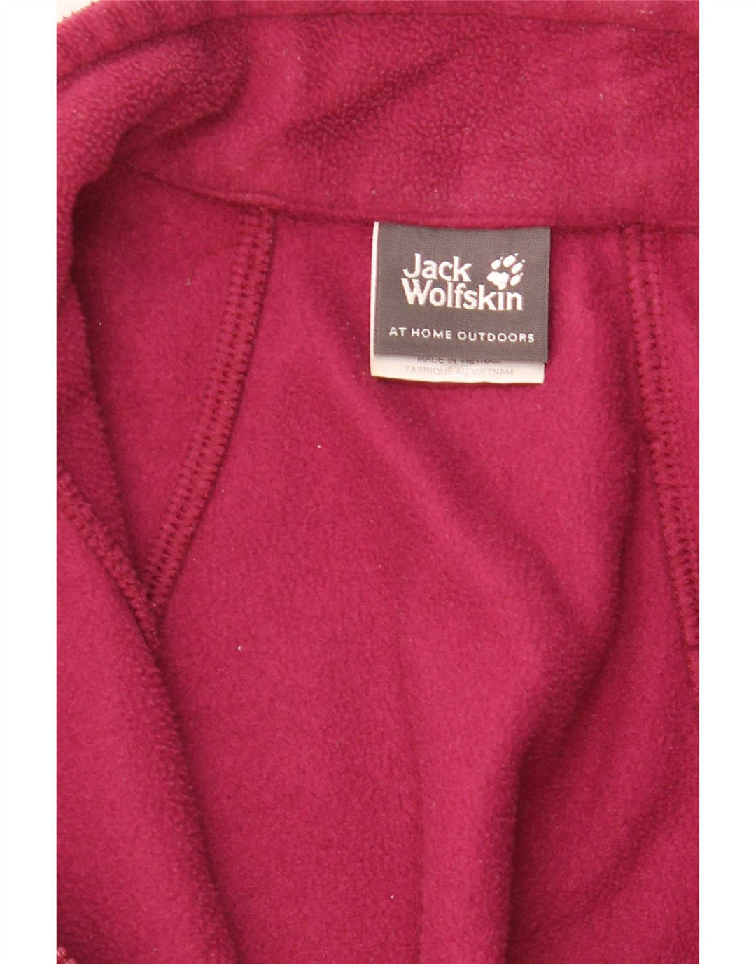 Jack Wolfskin Womens Fleece Jacket UK 12/14 Medium Pink Polyester