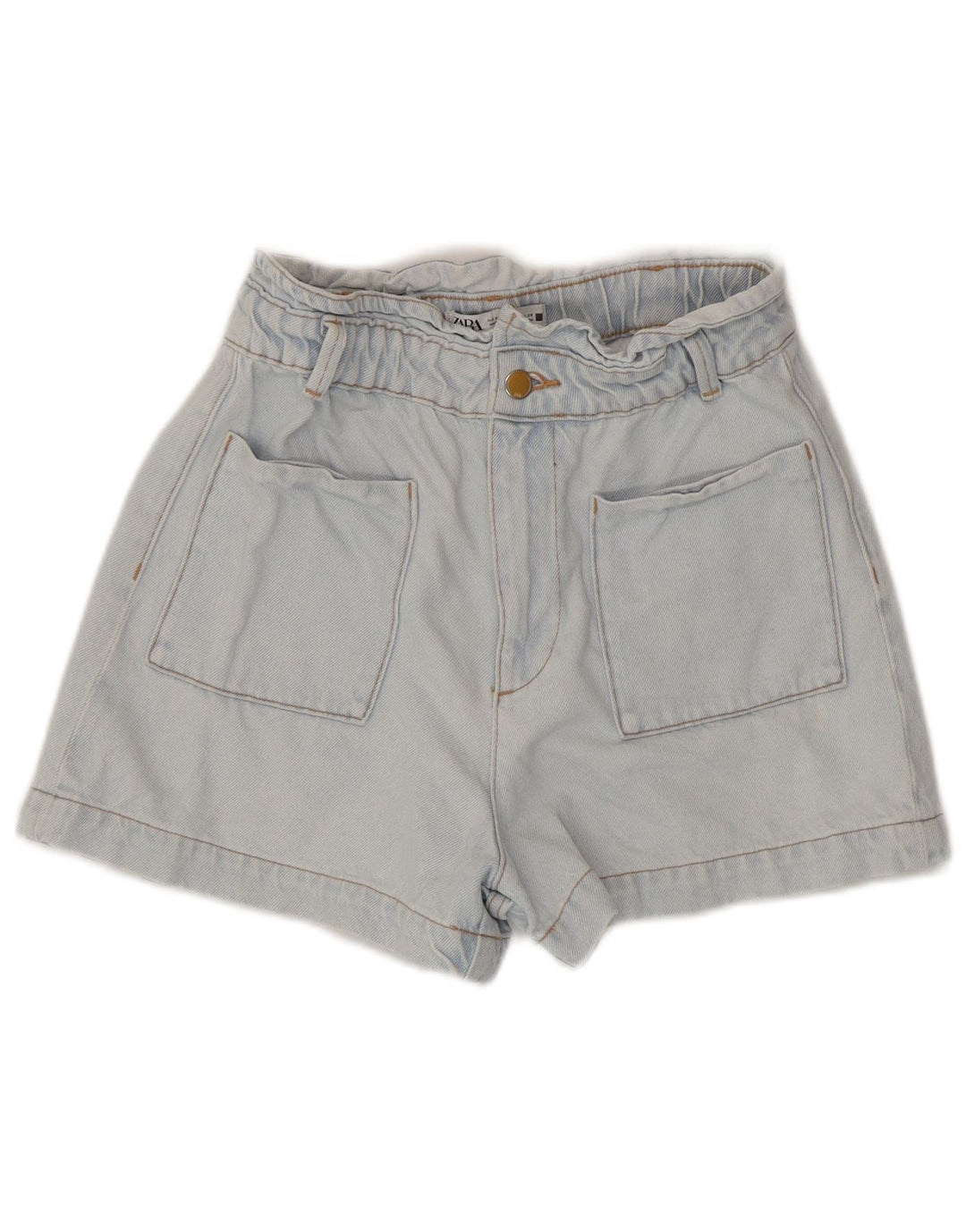 Zara Womens Denim Shorts EU 38 Small W28  Blue