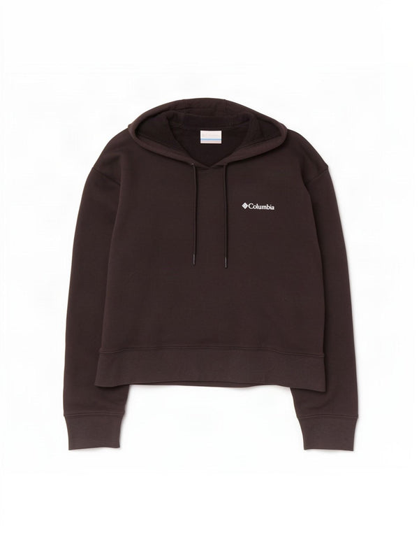 Columbia Pull à capuche graphique pour femme UK 16 Large Noir Coton