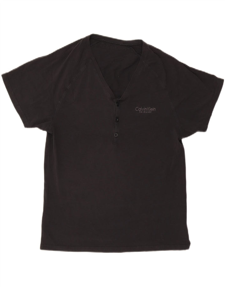 Calvin Klein Mens T-Shirt Top Large Black Cotton