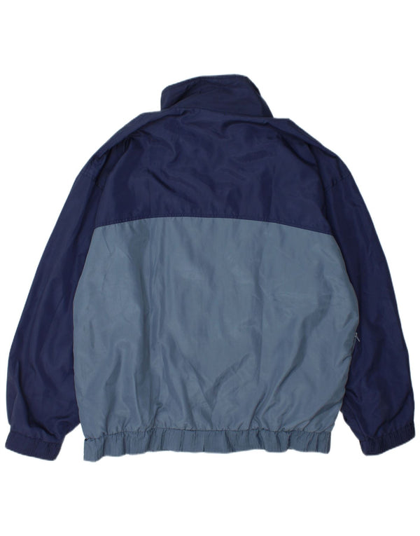 Active Veste de survêtement pour homme XL Bleu marine Colorblock Polyester